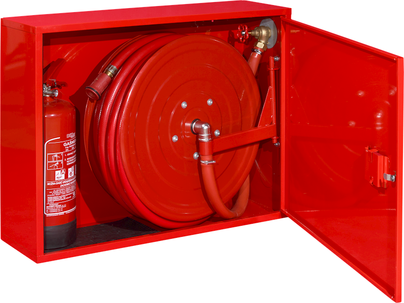 Hydrant wewnętrzny DN25 z miejscem na gaśnicę obok (K) H25-Z-K-20 / H25-W-K-20