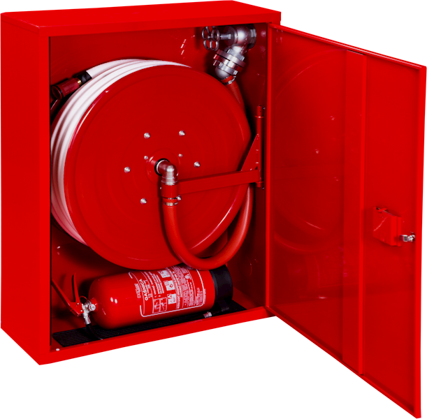 Hydrant wewnętrzny DN33 z miejscem na gaśnicę obok H33-Z-K-20 / H33-W-K-20