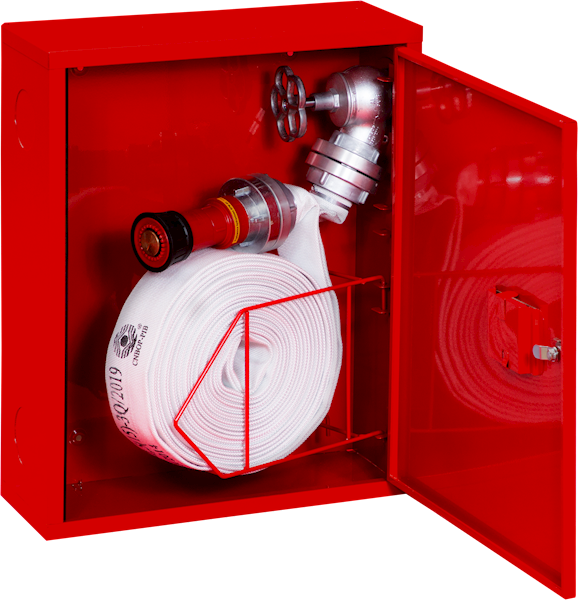 Hydrant wewnętrzny DN52 z koszem, bez miejsca na gaśnicę H52-Z-15K / H52-W-15K