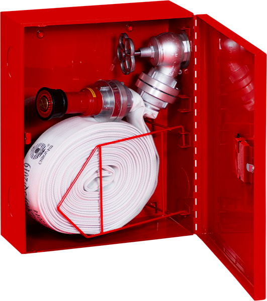 Hydrant wewnętrzny DN52 ECO zawieszany, z koszem, bez miejsca na gaśnicę H52E-Z-20K