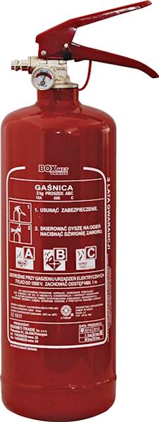 Gaśnica proszkowa 2 kg GP-2x ABC