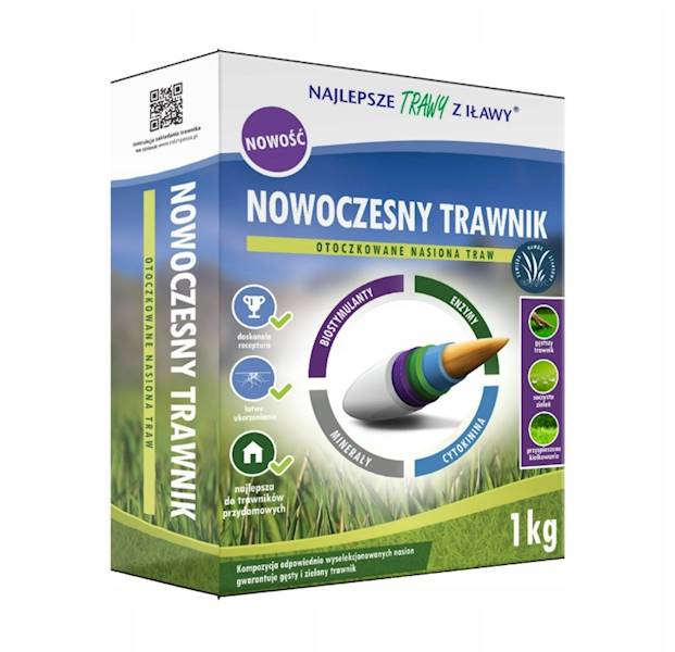 Trawa Trawy z Iławy Nowoczesny trawnik 1 kg