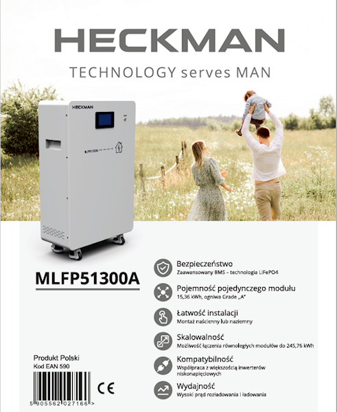 Magazyn Energii 15 kWh - Heckman MLFP51300A