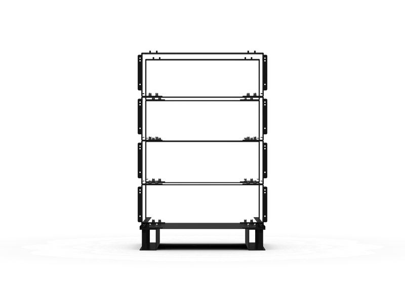 Ramka open rack - Heckman RFRAME LP - black