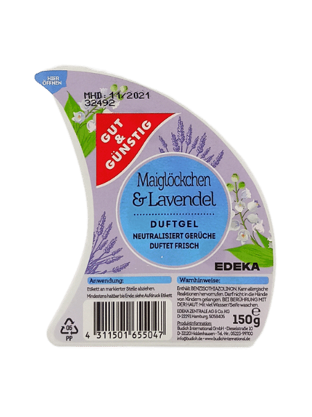 G&G odświeżacz żel 150g Maiglockchen & Lavende
