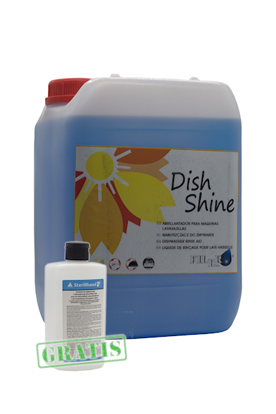 Filer DISH SHINE 10 kg+ STERILLHAND 0,5 L GRATIS!