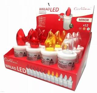Znicz elektron led CORTINA S5 MIX KOL./12/ (SUBITO