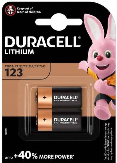 Bateria Duracell CR 123     1/2/20