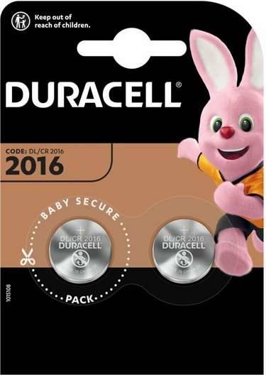 Bateria Duracell CR 2016   1/2/10/20