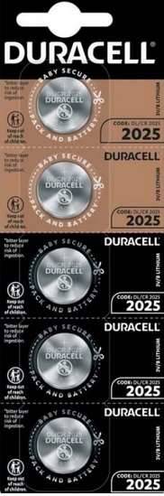 Bateria Duracell CR 2025  / 5 BLISTER /20