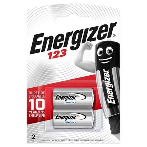 Bateria Energizer CR  123         2/P12