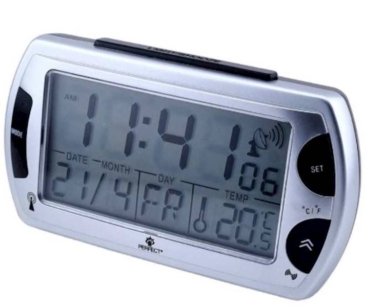 Zeg PF Budzik R 358 -DCF SREBRNY Radio Controll