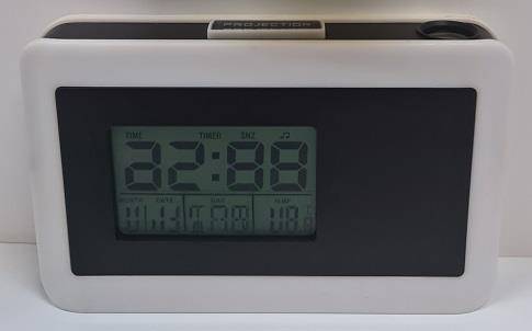 BUDZIK Kwarc B4006 z Projektorem BIAŁY prostok.