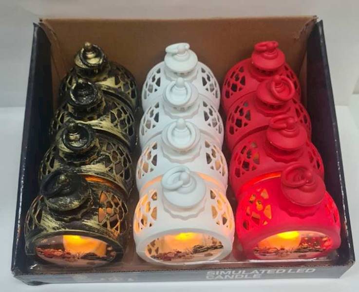 OZDOBY CHOINK. LAMPION AŻUR OKRĄGŁY 12,5/12/CD1200