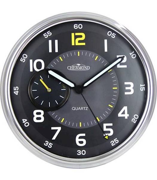 Zegar Ścienny CHERMOND 9838 Aluminium Skokowy