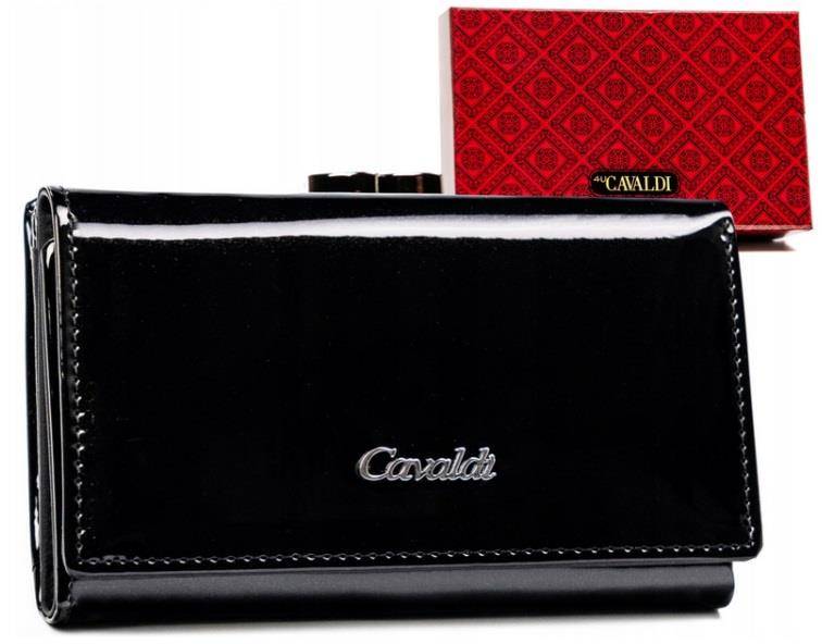 PORTFEL DAMSKI CAVALDI SKÓRA+PU PX23-JMP 2921 BLAC