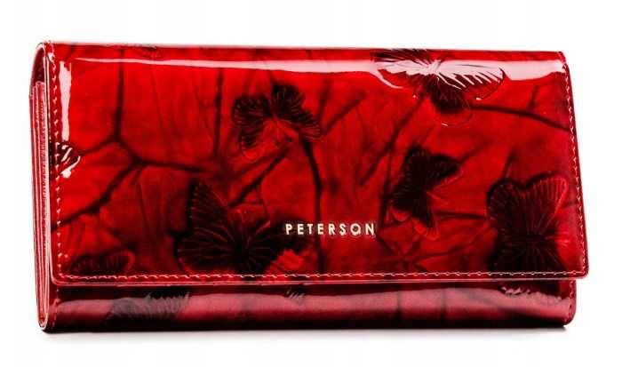 Portfel Damski PETERSON PTN 42122 BF 6924 RED