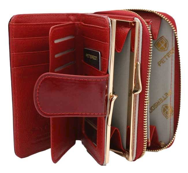 Portfel Damski PETERSON PTN 425214 SBR 7457 RED