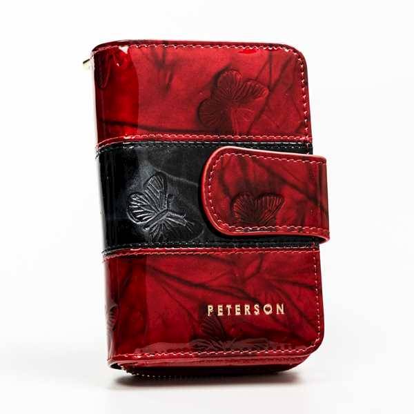 Portfel Damski PETERSON PTN 425214 BF 7167 RED BLA