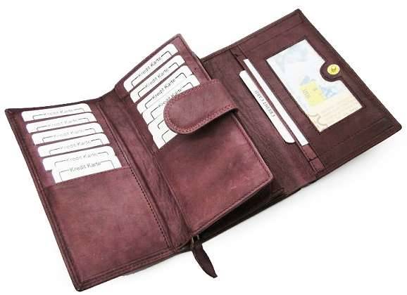 PORTFEL DAMSKI Money Maker 12135B BURGUNDY