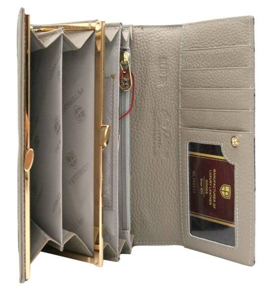 Portfel Damski PETERSON PTN 42122 BF 7013 SILVER