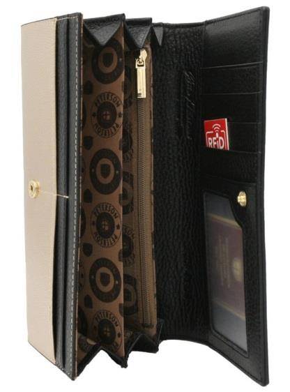 Portfel Damski PETERSON PTN LJ 721 5469 BLACK GOLD
