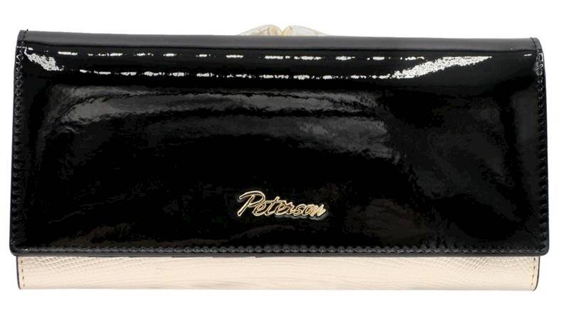 Portfel Damski PETERSON PTN LJ 721 5469 BLACK GOLD