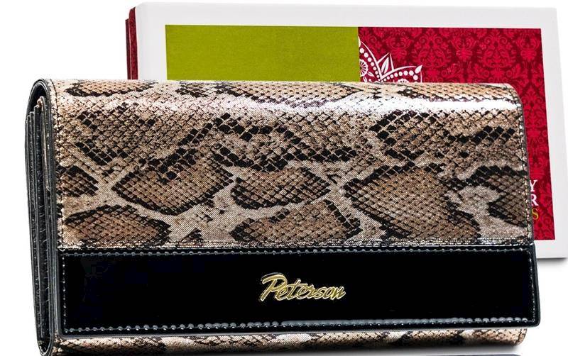 Portfel Damski PETERSON PTN BS 411 1858 SN BLACK