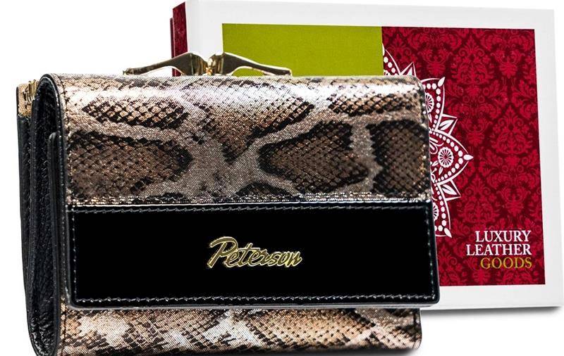 Portfel Damski PETERSON PTN BS 412 1902 SN BLACK