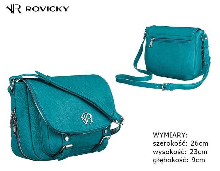 Torebka damska ROVICKI ECO PU R-TOR-ALE2 Turq 3783