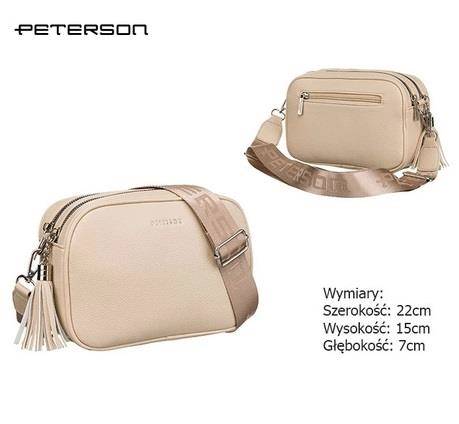 Torebka damska PETERSON PTN 8035 9825 BEIGE