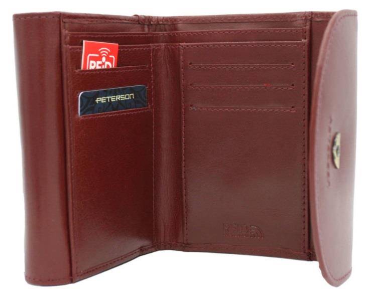 Portfel Damski PETERSON PTN 116 BO 7949 WINE