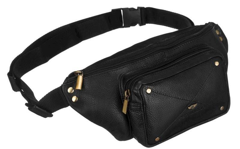 Torebka Saszetka nerka  PETERSON 2708 BLACK