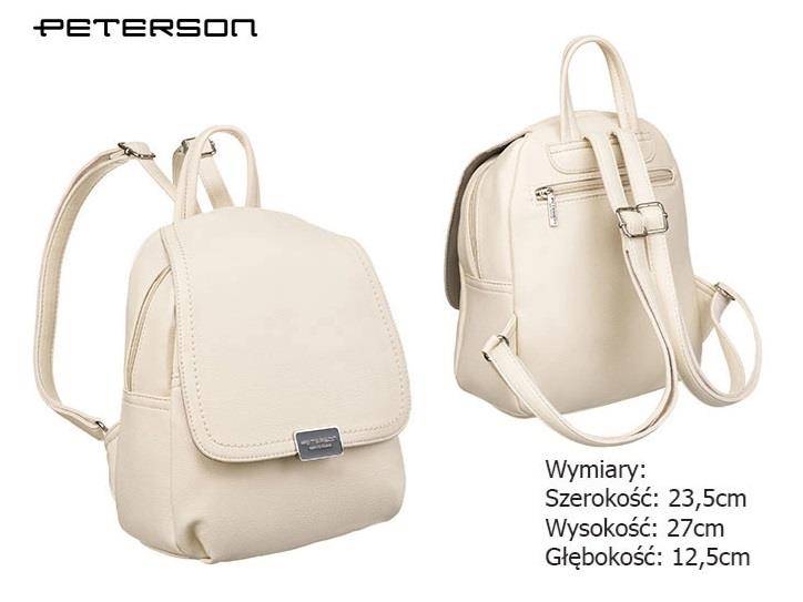 Plecak Damski PETERSON PTN 6739 0241 BEIGE