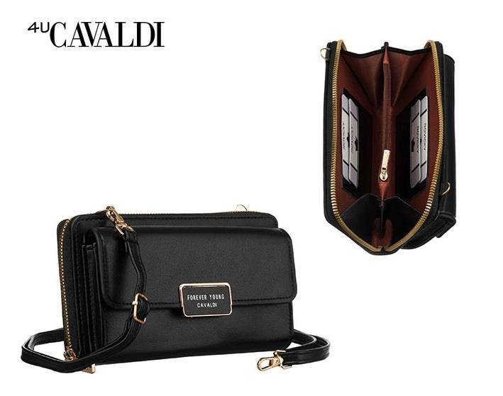 TOREBKO PORTFEL DAMSKA CAVALDI M-18 1484 BLACK