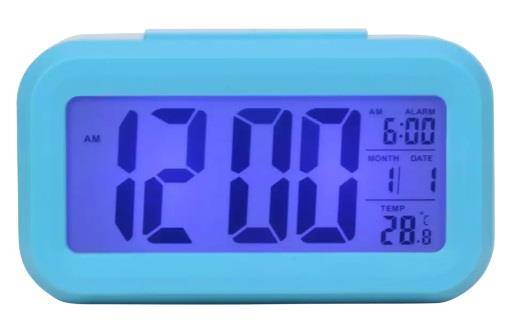 ZEG PF BUDZIK LCD LED 13701 NIEBIESKI