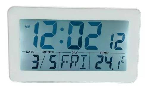 ZEG PF BUDZIK LCD JB 8203 BIAŁY