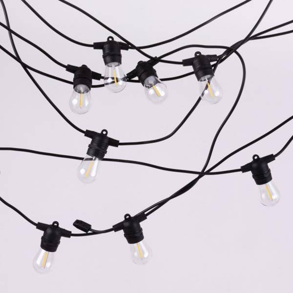 GIRLANDA SOLARNA LED 10M +10 G45 E27 0.3W 2700K
