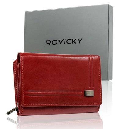 PORTFEL DAMSKI Rovicky SKÓRA CPR 002 BAR 6613 RED