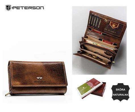 Portfel Damski PETERSON PTN 219 BMVT 3524 BROWN