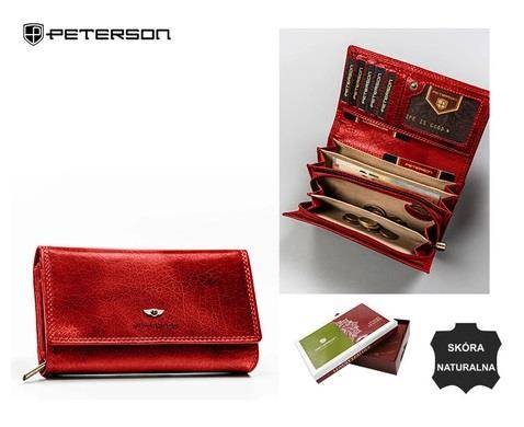 Portfel Damski PETERSON PTN 219 BMVT 3517 RED