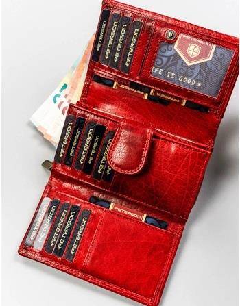 Portfel Damski PETERSON PTN 218 BMVT 3494 RED