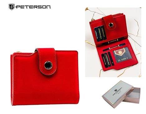 Portfel Damski PETERSON ECO PTN 012 WEI 5215 RED