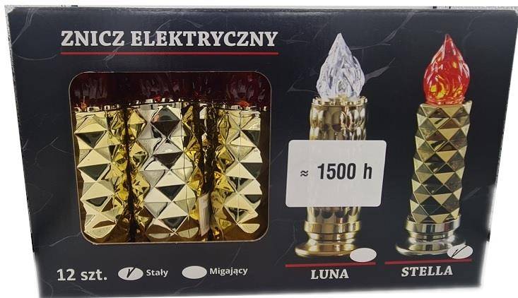 Znicz elektron STELLA ZŁOTA 2XR6 /12/