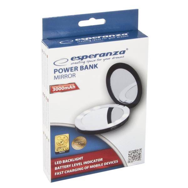Power Bank EMP121K Esperanza 3000MAH Z LUSTERKIE 