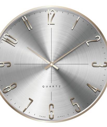 Zegar Ścienny CHERMOND 1768.064 Płyn Srebrny
