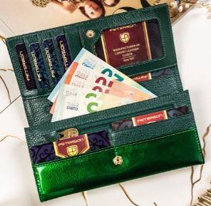 Portfel Damski PETERSON PTN 72037 SH 1001 GREEN