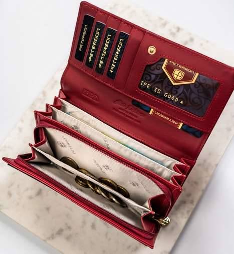 Portfel Damski PETERSON PTN PH20 1 SAF 1918 RED