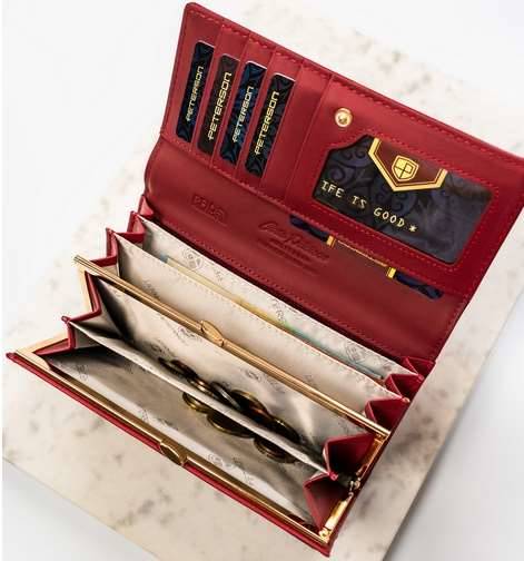 Portfel Damski PETERSON PTN PH24 1 SAF 1949 RED