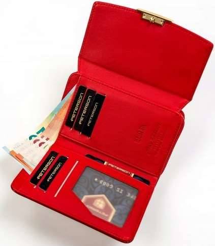Portfel Damski PETERSON ECO PTN 001 WEI 4881 RED